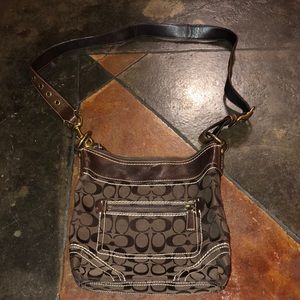 Brown Cross-Body Coach Purse